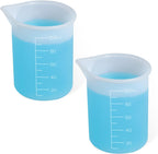 2Pcs Silicone Laundry Detergent Cup, Laundry Detergent Measuring Cup, Silicone Dispenser Cups Reusable for Liquid Flexible Washable Liquid Measuring Cups for Home, Dormitory, Hotel