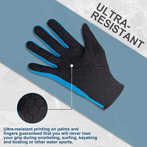 XUKER Neoprene Glove,Wetsuit Gloves 1.5mm & 2mm for Scuba Diving Snorkeling Paddling Surfing Kayaking Canoeing Spearfishing Skiing and Other Water Sports