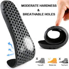 Ailaka Elastic Shock Absorbing Height Increasing Sports Shoe Insoles, Soft Breathable Honeycomb Orthotic Replacement Inserts for Men & Women