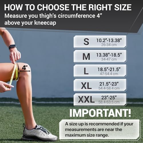 DR. BRACE ELITE Knee Brace with Side Stabilizers & Patella Gel Pads for Maximum Knee Pain Support and fast recovery for men and women-Please Check How To Size Video (Mercury, Large)