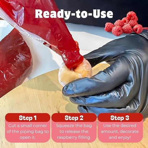 Jeynuuss Raspberry Cake Filling 2LB Pastry Filling Raspberry Filling for Cakes cream cheese filling Mermelada para Hornear Cake Filling Tub