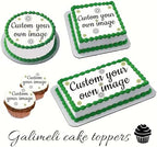 Galimeli Custom Edible Cake Topper - 7.5" x 7.5" Square - Multicolored - Perfect for Birthdays & Versatile Occasions