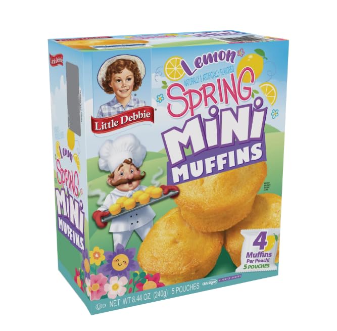 Spring Lemon Mini Muffins, 8.44oz, 20 muffins per box (3 boxes)