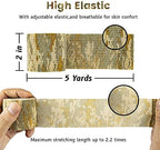 FRESINIDER 9 Rolls Self Adhesive Wrap Athletic Tape Gauze, Breathable Elastic Cohesive Bandage for Sports Injury & Pet (7 Pcs 2" x 5 Yards + 2 Pcs 1" X 5 Yards) (Digital Desert Camo)