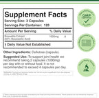 Boswellia Serrata - 240 Capsules (Max Strength 1,000mg of 65% Boswellic Acid Extract) Boswellia Extract Capsules (Joint Support Supplement for Joint Health) Third Party Tested by Double Wood