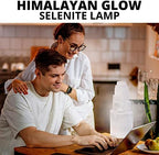 Himalayan Glow Selenite Crystal Lamp 20cm, Hand Curved Morocco |Skyscraper| Crystals and Healing Stones,(ETL Certified) with Wooden Base & USB Charging Cable For Healing Cleansing & Meditation