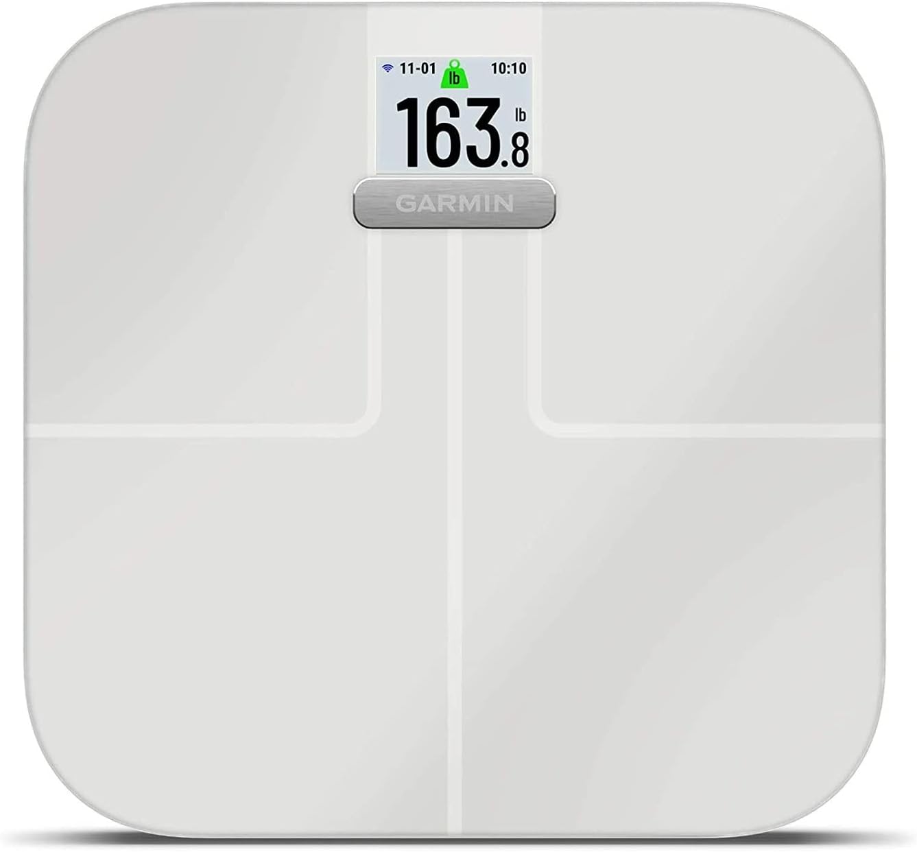 Garmin Index S2, Smart Scale with Wireless Connectivity, Measure Body Fat, Muscle, Bone Mass, Body Water% and More, White (010-02294-03)