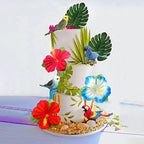 JeVenis Parrot Birthday Cake Decoration - Tropical Bird Cupcake Decoration - Parrot Party Supplies
