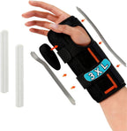 King Mills Plus Size Wrist Brace - Extra Large Resting Hand Splint Carpal Tunnel Support for Carpal Tunnel, Arthritis, Wrist Immobilizer. (Right Hand Only)