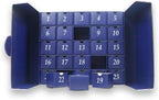 Empty 25 Days Advent Calendar EID Ramadan To Fill Yourself Gift Packaging Box (blue)
