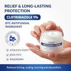 TAGRID NDC-Approved 1% Clotrimazole Antifungal Cream: Powerful, Non-Prescription Relief for Ringworm, Athlete's Foot, and Jock Itch - 50g