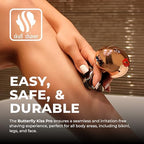 Skull Shaver Butterfly Kiss PRO - Women's Electric Shaver for Bikini Line, Legs & Body - Wet & Dry Use - Ergonomic, Hypoallergenic Blades - 60 Minutes Cordless Use - Rose Gold