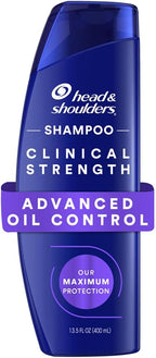 Head & Shoulders Dandruff Shampoo, Clinical Strength Advanced Oil Control, Our Maximum Anti-Dandruff Prescription-Strength Formula, Flake Protection, Seborrheic Dermatitis Relief, Citrus, 13.5 Fl Oz