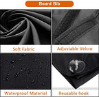 Beard Bib Apron for Men, Father's Day Gift Beard Trimming Catcher Bib for Shaving & Hair Clippings, Waterproof Non-Stick Hair Catcher Grooming Cloth with 2 Suction Cups