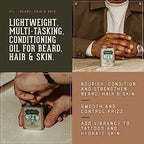 18.21 Man Made Hair, Skin & Beard Oil for Men, 4 Scents - Non-Greasy, Conditioning Balm with Castor Seed, Jojoba, and Argan Oils - Premium Tattoo and Mustache Care Products