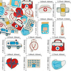 Gyufise 50Pcs Edible Nurse Cupcake Toppers Wafer Paper 2026 Nursing School Graduation Cupcake Picks Happy Nurse Week Cake Decoration for Medical Rn Nurse Grad Themed Party Cake Decor Supplies