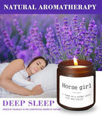 Horse Girl Definition Candle,Horse Lover Horse Rider Girls Gifts,Equestrian Gifts for Girls,Lavender Fragrance Scented Candles,8 oz