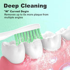 Replacement Toothbrush Heads for Philips Sonicare E Series, Compatible with Sonicare Essence Elite Advance CleanCare Screw-on Electric Toothbrush HX7022/66 HX7023/64, HX7023/30, 4 Pack