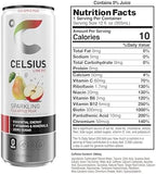 CELSIUS Sparkling Fuji Apple Pear, Sugar Free Energy Drink, 12 Fl Oz (Pack of 12)