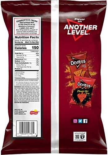 Doritos Tortilla Chips Spicy Nacho, 14.5 Oz