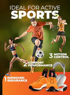 Running Athletic Shoe Insoles Men Women - Sport Insole - Shock Absorption Inserts - Walking Hiking Hockey Tennis Basketball - Orthotic Comfort Cushions Inserts Sneakers