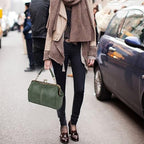 Handbag for Women Leather Shoulder Bag Kiss Lock Top Handle Satchel Purse Vintage Crossbody Bag Evening Clutch Purses