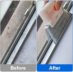 XANGNIER Window Sill Cleaner Tool,10 Pcs Magic Door Window Track Cleaning Tools Kit,Sliding Door Track Cleaner,Groove Crevice Cleaning Brush for Tile Lines/Shutter/Car Vents/Air Conditioner/Keyboard