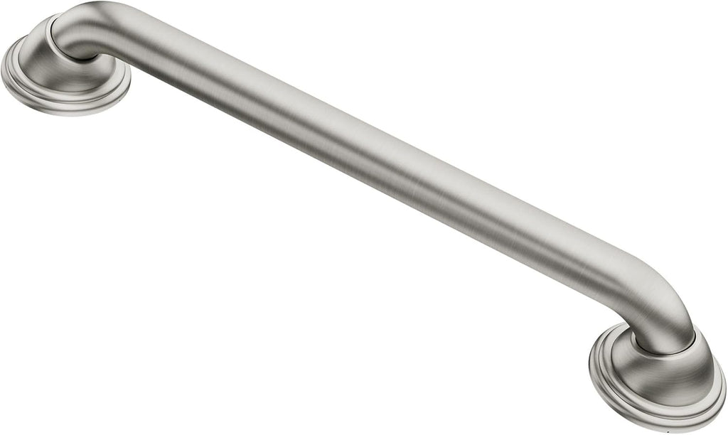 Moen Bathroom Safety 24-Inch Designer Stainless Steel Shower Grab Bar with Concealed Screws, LR8724D2BN