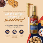 Torani Coffee Syrup, Chocolate Chip Cookie Dough Flavored Syrup for Drinks, Glass Bottle with Pump Included, 25.4 Fl Oz