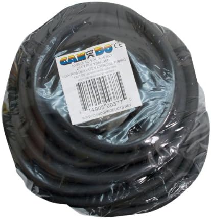 Cando 10-5515 Black Exercise Tubing, Heavy Resistance, 25' Length