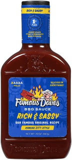 Famous Dave's - 1 pck, Rich & Sassy BBQ Sauce (20 oz.)
