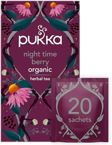 Pukka Tea Bags, Organic (Elderberry and Echinacea, & Night Time Berry) (2ea / 20ct) (Variety Pack)