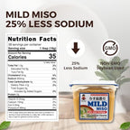Miko Japanese White Miso, Shiro Miso Paste- 25% Low Sodium Miso Paste, All Natural Sweet Light Flavor, NON GMO 17.6oz Per Pack