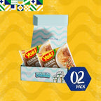 Yoki Seasoned Cassava Flour Brazilian Corner Bundle [2 Pack] 17.6 oz | Farofa De Mandioca Pronta Temperada Yoki 500g (Pack of 2) | Gluten Free
