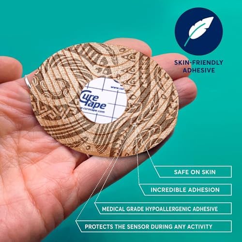 CureTape Adhesive Patches - Sensor Fixing - Adhesive Plasters for Adhesive Plasters for Libre, Libre 3, Dexcom and Medtronic Guardian Sensors - Sensor Cover Patch - Unique Variants (Mix)