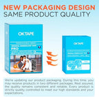OK TAPE PRO Kinesiology Tape, 2inch x Long Roll 16ft Free Cut Tape, Elastic Athletic Tape Therapeutic Latex Free, 2 Rolls Black+Black