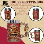 Butterbeer Bundle Includes – 1 HP Gryffindor Decorative Goblet – Wizard School House Coaster Set of 4 – 1 Ultimate Butterbeer Recipe