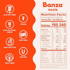 Banza Gluten-Free Chickpea Pasta, Variety Pack 20g Protein | Lower Carb | High Fiber | High Protein | Plant Based Pasta | 8oz (Pack of 6)