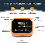 Rehabilitation Robot Gloves Equipment for Stroke Recovery, Hand Strength Exercise, and Adaptive Training Hemiplegic with USB Chargeable Orange (Size M,Left Hand)