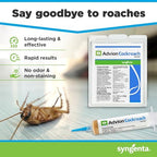 Advion Cockroach Gel Bait, 4 Tubes x 30-Grams, 4 Plunger and 4 Tips, German Roach Insect Pest Control, Indoor and Outdoor Use, Roach Killer Gel for American, German and Other Major Cockroach Species