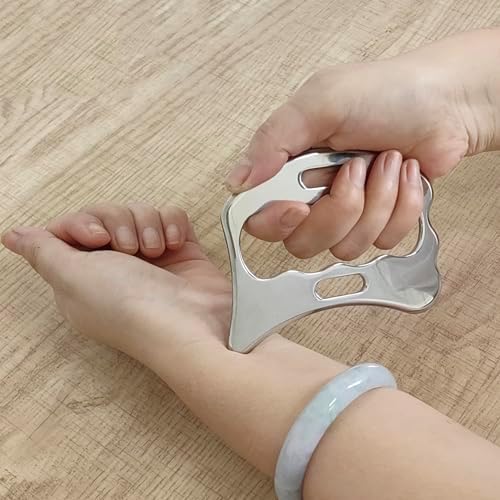 BYYDDIY 5 in 1 Stainless Steel Gua Sha Muscle Scraper Tools Kit, Scraping Massage Tool for Physical Therapy (L-SBCD2)
