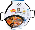Carmencita. Seafood Paella Kit with Saffron. Includes enameled pan. 470g (16.58oz). 4 servings