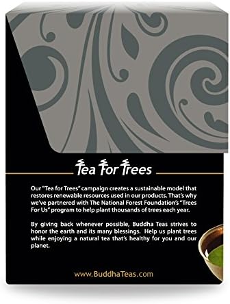 Buddha Teas - Organic Earl Grey Tea - Traditional Black Tea - For Health & Wellbeing - With Antioxidants & Minerals - Clean Ingredients - With Caffeine - OU Kosher & Non-GMO - 18 Tea Bags (Pack of 1)