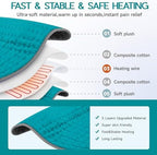 Electric Heating Pad for Back Pain Relief, Large Heating Pads for Body Muscle Pain Cramps Relief, 6 Heating & 4 Timer Setting, Machine Washable, Gift for Grandparents(17'' x 33'')