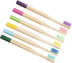 Baluue 6pcs Natural Bamboo Toothbrush Boys and Girls Years Eco-Friendly Boy Girl Oral Cleaner