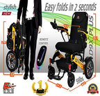 EAONE D9X Plus Electric Wheelchairs, Foldable Lightweight, 20AH Battery, All Terrain, Dual 500W Motors, Heavy-Duty, Portable Electric Wheelchair (21.5'' seat Width)
