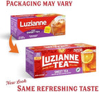 Luzianne Sweet Iced Tea Bags, Family Size, 22ct Box (Pack of 6)