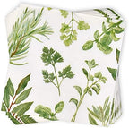 Gift Boutique 100 Herbs Botanical Cocktail Beverage Napkins Disposable Paper Spring Greenery Dessert Napkin for Spring Flower Wedding Holiday Birthday Party Bridal & Tableware Party Supplies