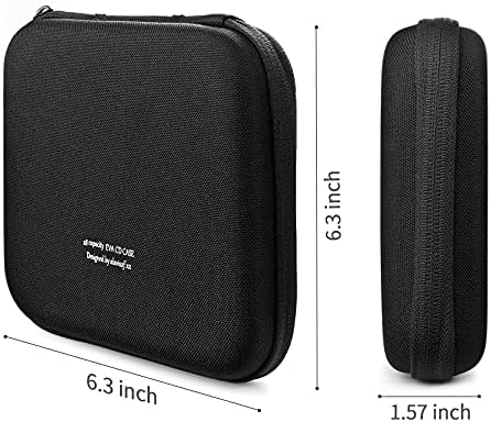 alavisxf xx CD Case, 28 Capacity EVA Protective DVD Case Portable Zipper CD Case Holder Disc Storage Organizer Wallet Bag for Car Home Travel (28 Capacity, Black28)