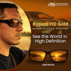proSPORT Blue Light Blocking Bifocal Sunglasses, HD Amber Gradient Lens, Anti-Reflective, UV Protection Men & Women